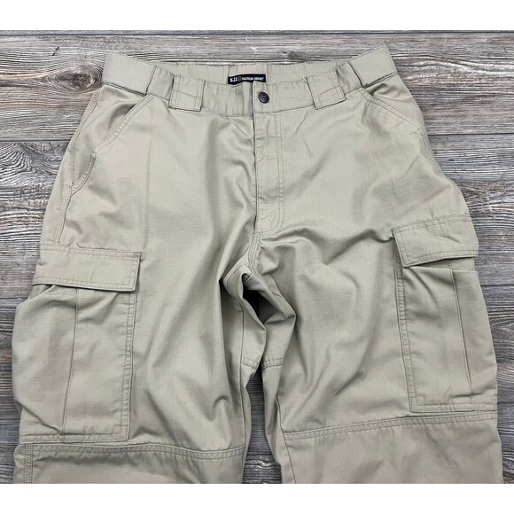 5.11 Tactical Series Beige Pants Men's TDU RipStop Work Pants Size XL 35/33 - Picture 2 of 14